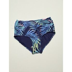 ModCloth Women's High Waisted‎ Swim Bikini Bottoms Medium Tropical NWOT